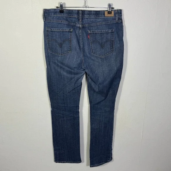 Levi's Women's 525 Perfect Waist Straight Leg‎ Jeans Blue Size 14 (34x30) - Picture 11 of 11